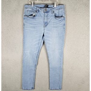 The Perfect Jean NYC Jeans Men 33x32 Blue Denim Slim Thick Stretch Casual Skinny